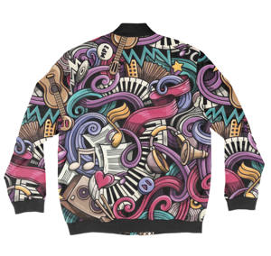 Entrez dans le domaine de la mode auto-définie avec nos blousons bombardiers à sublimation personnalisés - Product Image 6