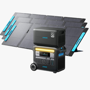 For New An-ker SOLIX F2000 <b>Portable</b> Power Station PowerHouse 767 and 760 Expansion Battery 4096Wh LiFePO4 Battery with 4 <b>AC</b> Outl - Product Image 4