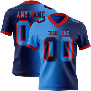 Maillot de football américain à manches courtes, imprimé numériquement, respirant, anti-humidité, protection UV, pour adultes, équipes, clubs, entraînement et matchs - Product Image 5