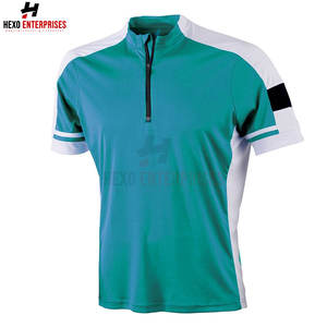 Chemise décontractée à demi fermeture éclair pour hommes de grande taille 100% coton blanc solide été nouveau design à manches courtes - Product Image 2