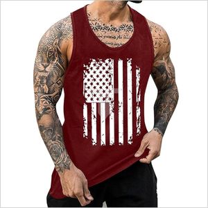 Camiseta informal sin mangas de algodón 100% para hombre, camiseta sin mangas de cuello redondo de secado rápido transpirable para verano, diseño de punto holgado - Product Image 1