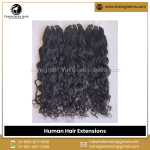 Extensiones de cabello humano rizado Natural, cabello indio sin procesar, virgen malayo, venta al por mayor - Product Image 3