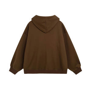 Custom Streetwear Chenille Embroidery Logo Hoodie 500gsm Fleece Pullover Street Wear Men Casual Boxy <b>Towel</b> Embroidered Hoodies - Product Image 4