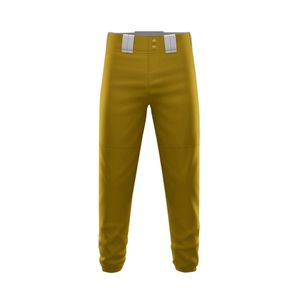Pantalon de baseball taille élastique coupe longue équipe logo sublimation tissu respirant renforcé double genoux commande en gros disponible - Product Image 5