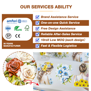 สติกเกอร์ติดสมุดติดรูปสำหรับสัตว์เลี้ยงแบบด้านลายดอกไม้สำหรับสมุดบันทึกงานตามสั่งม้วนเทปสำหรับสัตว์เลี้ยง - Product Image 5