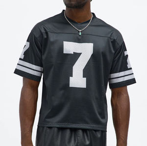 Maillot de sport unisexe en maille respirante à séchage rapide, manches courtes, mode été printemps, streetwear, logo personnalisé, directement de l'usine - Product Image 1