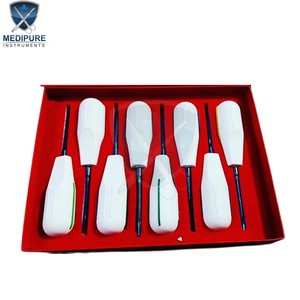 ชุดเครื่องยกฟันรากฟันเครื่องมือผ่าตัดช่องปากสำหรับทันตแพทย์เครื่องมือในการดึงรากฟันแบบหรูหราจำนวน8ชิ้น - Product Image 5