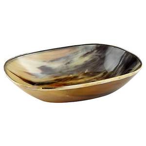 Bol en corne de buffle avec couleurs de corne naturelle et finition en ton de terre Bol de service en corne de boeuf avec emballage écologique et prix de gros - Product Image 5