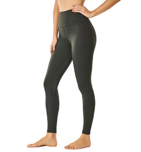 OEM breathable <b>leggings</b> for women custom printed stretch fabric logo design ideal for fitness promotions and branding - Product Image 4