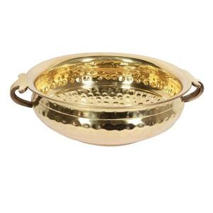 Cuenco de flores decorativo personalizado Urlis de latón moderno y elegante Urli en latón de aluminio pulido para decoración de boda Diwali - Product Image 3