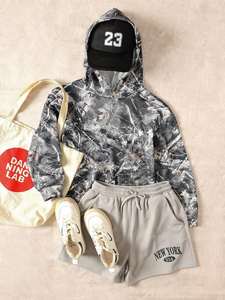 Woodland Camouflage Hoodie En Gros En Plein Air Chasse Sweat Mélange De Polyester Léger Logo Personnalisé Streetwear Vêtements - Product Image 2