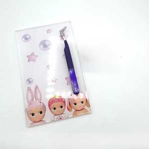 High Quality Acrylic & Glass Eyelash Extension <b>Tile</b> Flower/Butterfly Shape <b>Magnetic</b> Tweezer Holder Lash Tray Waterproof Design - Product Image 4