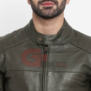 Concevez vos propres vestes en cuir à la mode Veste en cuir pour hommes de haute qualité au meilleur prix Veste en cuir à manches longues - Product Image 6