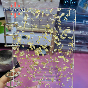 Gold Foil Clear Acrylic Sheet 3mm Custom Thickness for DIY Crafts <b>Bookmarks</b> Keychains Jewelry Fashion Accessories Acrylic Sheets - Product Image 3