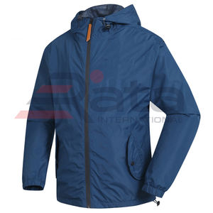 Chaqueta con Capucha de Lona Suave, 100% Poliéster, Transpirable, Resistente al Viento, Ecológica, Talla Grande, para Hombre, Invierno, Impermeable, de Secado Rápido - Product Image 2