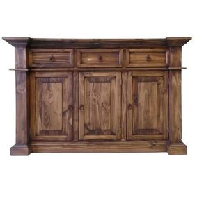 2025 meilleur buffet en bois de qualité supérieure rangement 3 portes 3 tiroirs armoire sculpté à la main en bois de Sesham Look royal meubles de maison - Product Image 1