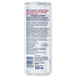 Bebida Energética RedBull Original Ocean Blast de Austria, 250 ml, 24 Latas, 18 Meses de Duración, Venta al por Mayor - Product Image 6
