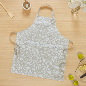 Tablier croisé à dos réglable pour adulte, haute qualité, 100% coton biologique, lin, certificat GOTS, vente directe, avec poches - Product Image 2