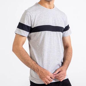 Camiseta de ajuste Formal para hombre de verano 2025, diseño de Panel personalizado transpirable con tejido de punto de mezcla rápida, ajuste Regular al por mayor - Product Image 1