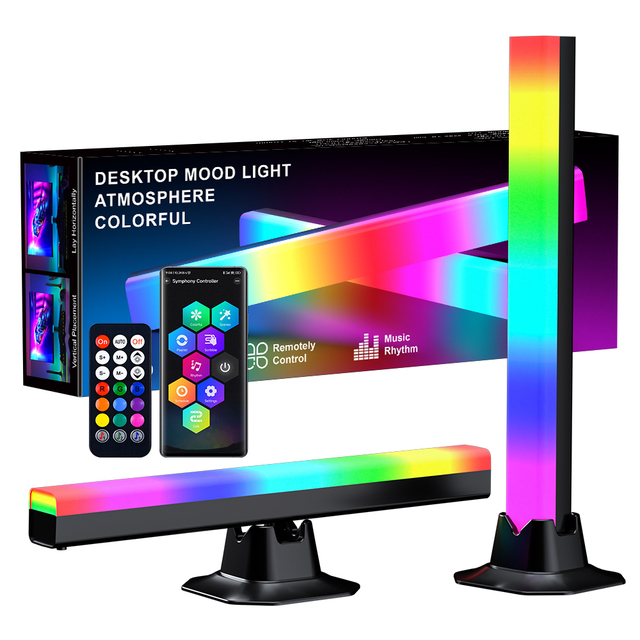 Modern White RGB Smart Ambient Light for Gaming Setup with USB Power ABS Material Modular LED E-sports Decoration Dimmable