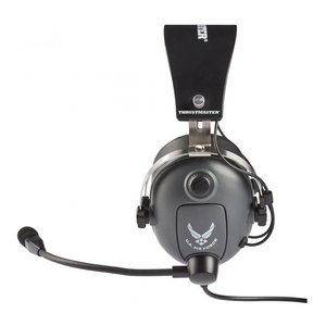 Auriculares para juegos Thrustmaster Us Force, edición de la Fuerza Aérea de EE. UU., color negro y plateado, con micrófono y control de volumen - Product Image 3