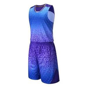 ชุดบาสเก็ตบอลสำหรับผู้ชายชุดกีฬาผ้าโพลีเอสเตอร์ระบายอากาศได้ดี100% ขนาดใหญ่พิเศษพิมพ์ลายคุณสมบัติเด่น - Product Image 2