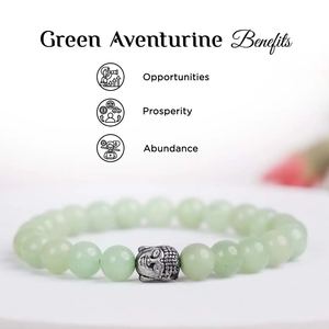 High Quality Green aventurine Beads Buddha Bracelet Romantic Gift Fashion Charm Jewelry <b>for</b> <b>Men</b> Women Energy Meditation - Product Image 5