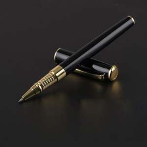 Nouveauté - Stylo à encre gel noir en métal avec logo personnalisé - Product Image 2