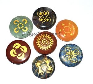 Chakra Energy Set Agate Guérison Gemme Mixte Chakra Pierres Naturel Amour Thème Feng Shui Décoration de La Maison - Product Image 2