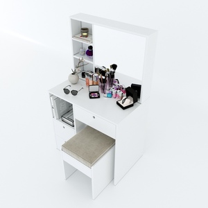 Commode minimaliste avec pieds en acier inoxydable et armoire en chêne MDF BTD68042 - Product Image 6
