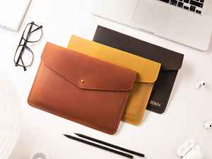 ซองแล็ปท็อปหนังแท้แบบพกพาดูหรูหราสไตล์วินเทจทนทานสำหรับทำงานธุรกิจสำนักงานและใช้ GLS-0274การเดินทาง - Product Image 6