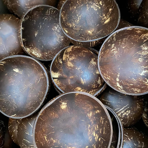 Bol en coque de noix de coco 100% biologique, naturel, fait à la main, biodégradable, écologique, avec logo personnalisé, fabriqué au Vietnam - Product Image 3