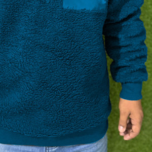 New Arrival Customized <b>Sherpa</b> Fluffy Pullover <b>Hoodie</b> Cotton Sweatshirts Button Heavyweight Thick Fur <b>Sherpa</b> Fleece Hoodies Boys - Product Image 4