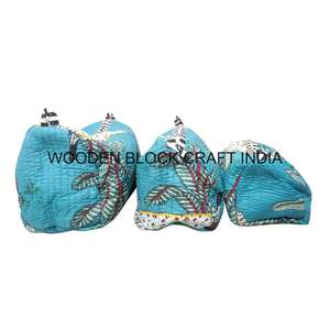 Sac de toilette personnalisé en coton à franges, matelassé, avec fermeture éclair, style bohème, grande capacité, pour voyage - Product Image 2