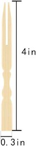 Palillos de Bambú Planos Naturales y Elegantes, de Grado Alimenticio, Palillos de Bambú de 90 mm con Dos Puntas para Fruta, Venta al por Mayor - Product Image 2
