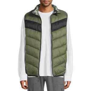 <b>Men</b> High Performance Stand Puffer <b>Vest</b> Reversible Eco-Friendly Design Front Warm <b>Thermal</b> Quilting for Winter Outdoor Adventure - Product Image 1