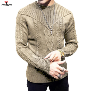 Pulls en laine/cachemire pour hommes de qualité supérieure, nouveaux arrivages d'usine, anti-rides, séchage rapide, anti-boulochage, manches longues, tricotés - Product Image 3