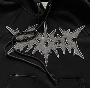 Sudadera con capucha Funky informal para hombre Estilo de calle de tela de algodón de ajuste suelto con diseño de arte impreso - Product Image 2