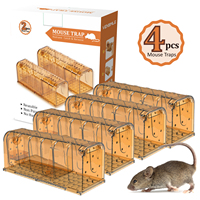 Piège à souris en boîte, installation facile, utilisation simple, conception à réinitialisation rapide, réutilisable et pratique pour la gestion quotidienne des rongeurs