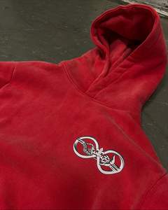 Alta calidad personalizado 3D Puff estampado Logo hombres de gran tamaño Sun Faded Patchwork Sudadera con capucha transpirable de talla grande conjunto de chándal térmico para - Product Image 4