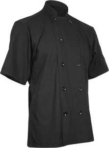 Veste de cuisine professionnelle UnisexCoat avec col à manches courtes, tissu respirant, qualité supérieure pour hôtel et restaurant - Product Image 5