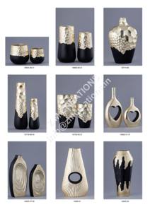 Vase en métal aluminium conique doré pour décoration intérieure moderne Vase à fleurs de table durable de haute qualité avec finition dorée Arrivée supérieure - Product Image 6