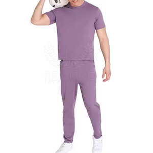 Ensembles de survêtements d'hiver pour hommes, légers, respirants, couleur unie personnalisable, 100% coton, activités de plein air - Product Image 5