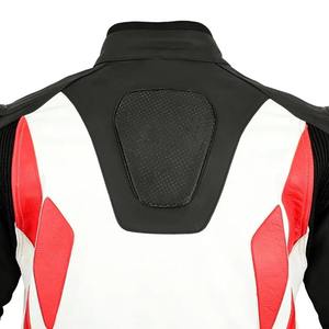 <b>White</b> Genuine Leather Motorcycle <b>Jackets</b> All Seasons High Quality OEM Design Custom Cordura Waterproof Unisex Motorbike <b>Jacket</b> - Product Image 6