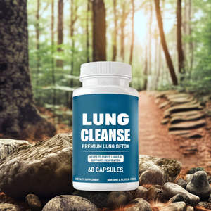 Meilleures capsules détoxifiantes et purifiantes pour les poumons, vendues en gros, pour adultes, à base d'ingrédients végétaux, favorisant la facilité respiratoire et la clarté des voies respiratoires - Product Image 1