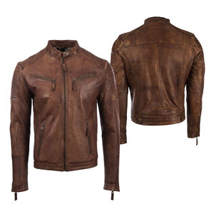 เสื้อแจ็กเก็ตมอเตอร์ไซด์หนังสำหรับผู้ชายเสื้อแจ็กเก็ตกันน้ำออกแบบได้ตามต้องการเสื้อโค้ทแฟชั่นสำหรับนักขี่จักรยานมาใหม่มีสไตล์ฤดูใบไม้ร่วง - Product Image 4