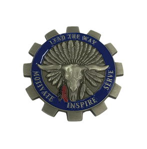 Moneda Conmemorativa de Patriotismo LEAD WAY, Personalizada, Plateada, Impresión Tipográfica en Metal, Recuerdo Coleccionable, Regalo - Product Image 1