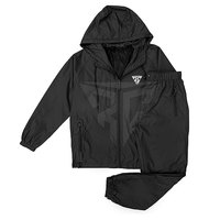 Ensemble coupe-vent léger en polyester avec logo personnalisé pour homme, imperméable, tenue d'extérieur, motif uni, hiver, 2-en-1, séchage rapide, haute performance
