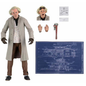 Figura de Acción de Doc Emmett Brown de Regreso al Futuro, Juguete de Plástico Nuevo para Coleccionar y Exhibir, Diseño de Caja Exclusivo - Product Image 1