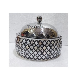 Olla de madera y fregona para servir, olla caliente con forma redonda para servir comida, cazuela, olla para utensilios de cocina - Product Image 1